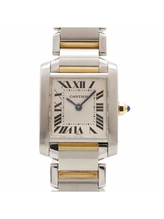 Cartier Tank Francaise SM White Dial Watch main image 7